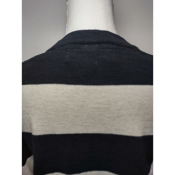 L.O.G.G. X H&M Womens Sweater Long Sleeves Crew Neck Knit Striped Black White S - Picture 4 of 8